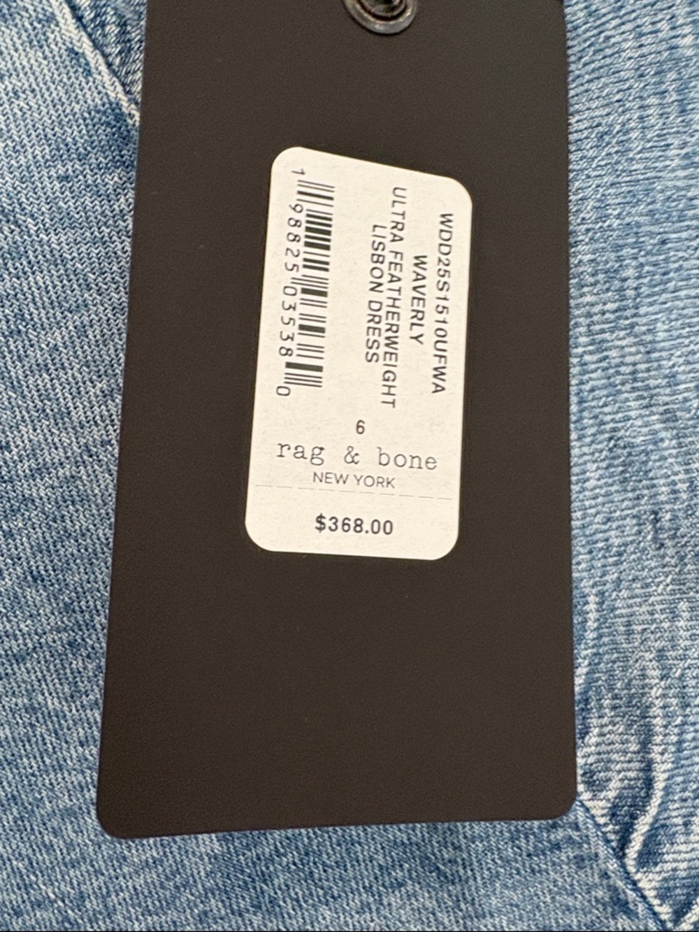 rag & bone Sleeveless Denim Maxi Dress - Blue - Picture 3 of 3